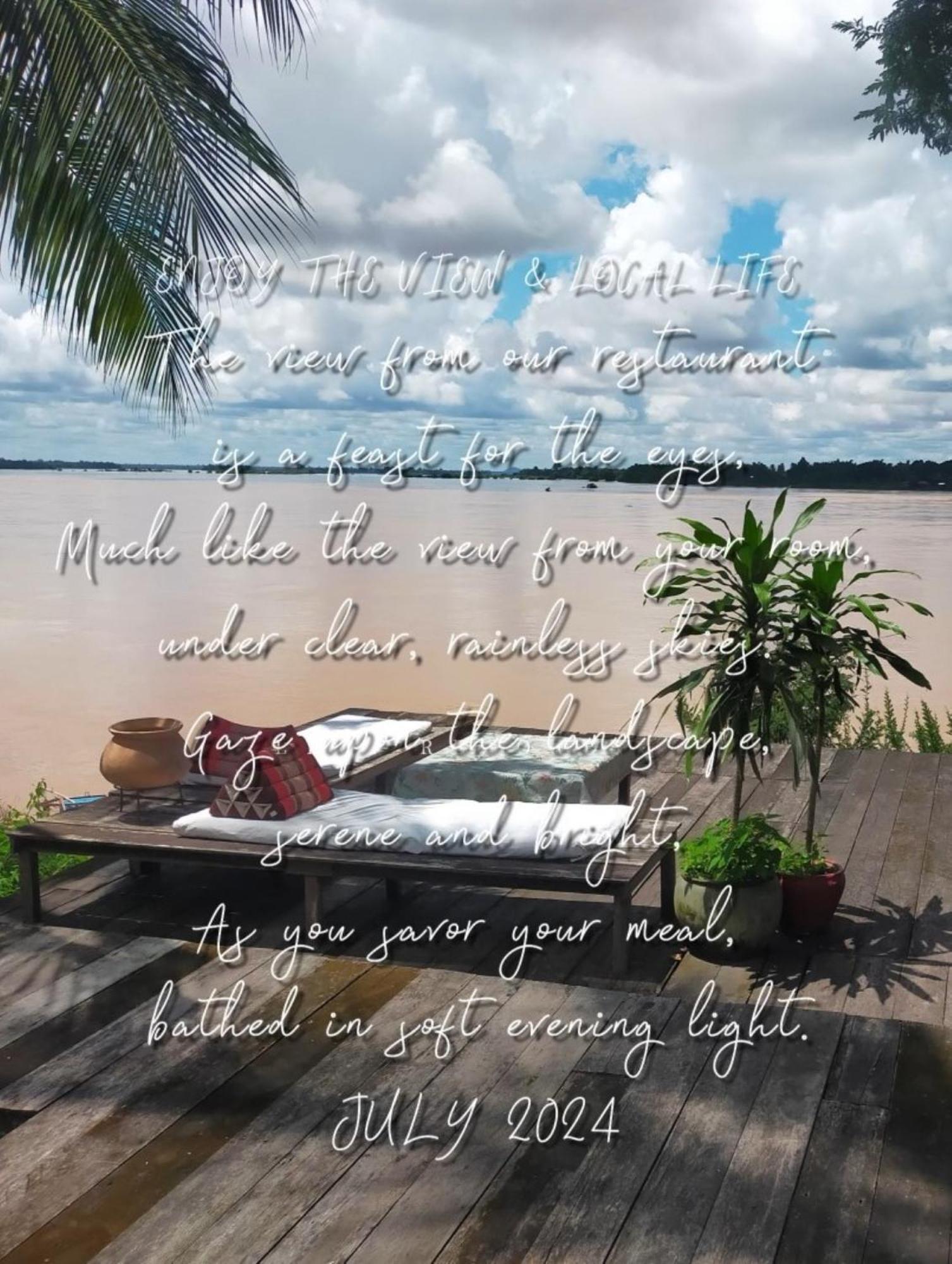 Pomelo Restaurant And Guesthouse - Fishermen & Tammarine Cottages Riverfront - Experience Nature, Culture And Adventure & Tailor-Made Tour Ban Khon エクステリア 写真